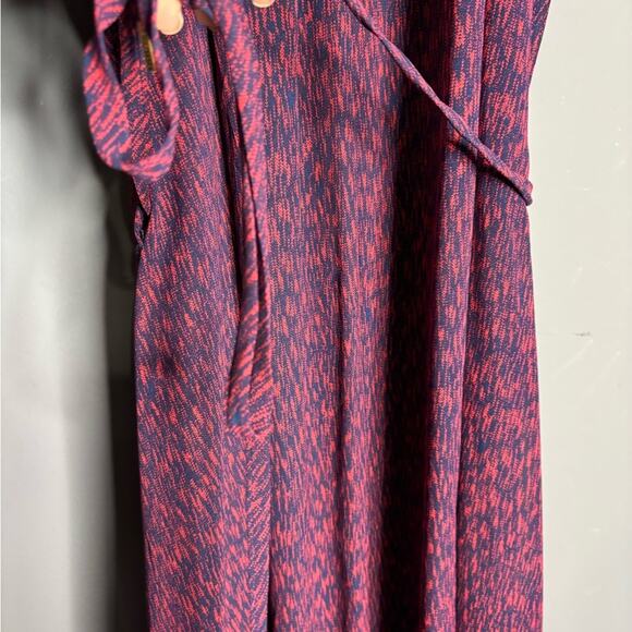 Michael Kors Purple Sleeveless Gold Chain Halter Dress With Belt Size Small - Picture 4 of 8